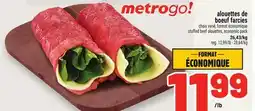 Metro ALOUETTES DE BOEUF FARCIES | STUFFED BEEF ALOUETTES, ECONOMIC PACK offer