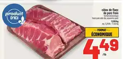 Metro CÔTES DE FLANC DE PORC FRAIS | FRESH PORK SIDE RIBS offer