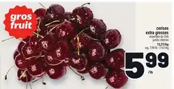 Metro CERISES EXTRA GROSSES | JUMBO CHERRIES offer