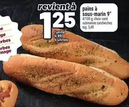 Metro PAINS À SOUS-MARIN 9 | SUBMARINE SANDWICHES offer