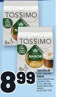 Metro CAPSULES DE CAFÉ TASSIMO NABOB | TASSIMO NABOB COFFEE CAPSULES offer