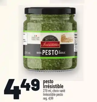 Metro PESTO IRRÉSISTIBLE | IRRÉSISTIBLE PESTO offer