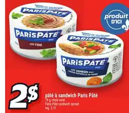 Metro PÂTÉ À SANDWICH PARIS PÂTÉ | PARIS PÂTÉ SANDWICH SPREAD offer