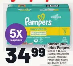 Metro COUCHES POUR BÉBÉS PAMPERS | PAMPERS BABY DIAPERS offer