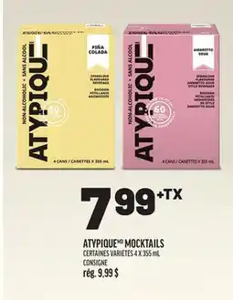 Metro ATYPIQUE MD MOCKTAILS offer