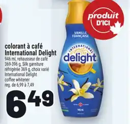 Metro COLORANT À CAFÉ INTERNATIONAL DELIGHT | INTERNATIONAL DELIGHT COFFEE WHITENER offer