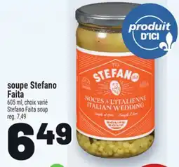 Metro SOUPE STEFANO FAITA | STEFANO FAITA SOUP offer