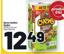 Metro BARRES TENDRES QUAKER | QUAKER CHEWY BARS offer