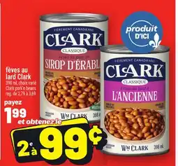 Metro FÈVES AU LARD CLARK | CLARK PORK'N BEANS offer