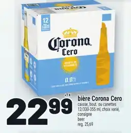 Metro BIÈRE CORONA CERO | CORONA CERO BEER offer