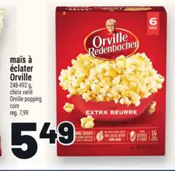 Metro MAÏS À ÉCLATER ORVILLE | ORVILLE POPPING CORN offer