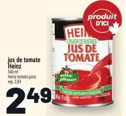 Metro JUS DE TOMATE HEINZ | HEINZ TOMATO JUICE offer