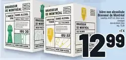 Metro BIÈRE NON ALCOOLISÉE BRASSEUR DE MONTRÉAL | NON-ALCOHOLIC BEER offer