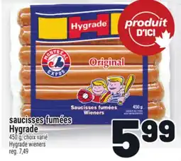 Metro SAUCISSES FUMÉES HYGRADE | HYGRADE WIENERS offer