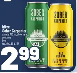 Metro BIÈRE SOBER CARPENTER | BEER offer