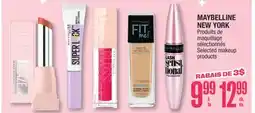 Jean Coutu MAYBELLINE NEW YORK Selected makeup products offer