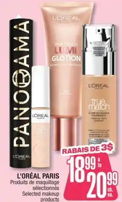 Jean Coutu L'ORÉAL PARIS Selected makeup products offer