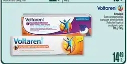 Jean Coutu VOLTAREN Emulgel Selected topical analgesic gels offer