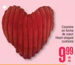 Jean Coutu Heart-shaped cushions offer