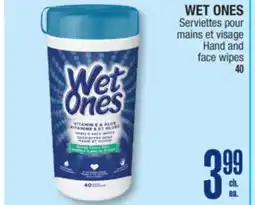 Jean Coutu WET ONES Hand and face wipes offer