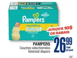 Jean Coutu PAMPERS Couches sélectionnées offer