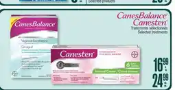 Jean Coutu CanesBalance, Canesten Selected products offer