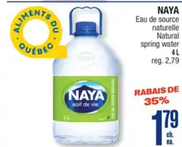 Jean Coutu NAYA Natural spring water offer
