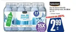 Jean Coutu Selection Natural spring water offer