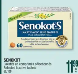 Jean Coutu SENOKOT Selected laxative tablets offer