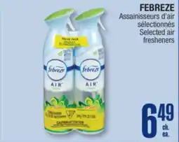 Jean Coutu FEBREZE Selected air fresheners offer