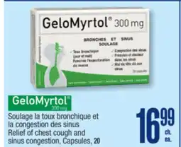 Jean Coutu GELOMYRTOL Relief of chest cough and sinus congestion, Capsules offer
