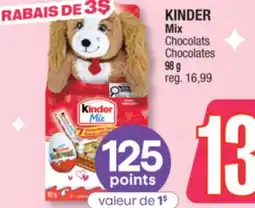 Jean Coutu KINDER Mix Chocolates offer