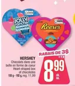 Jean Coutu HERSHEY Heart-shaped box of chocolates offer