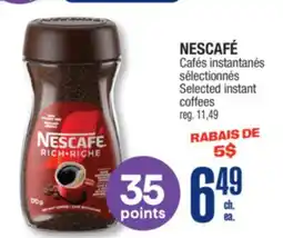 Jean Coutu NESCAFÉ Selected instant coffees offer