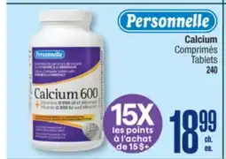 Jean Coutu PERSONNELLE Calcium Tablets offer