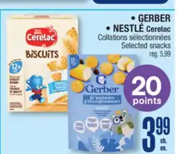 Jean Coutu • GERBER • NESTLÉ Selected snacks offer