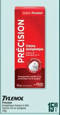 Jean Coutu TYLENOL Topical roll-on analgesic offer