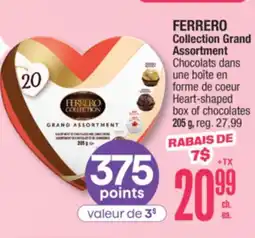 Jean Coutu FERRERO Collection Grand Assortment Heart-shaped box of chocolates offer