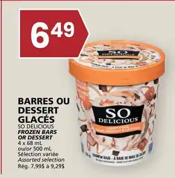 Rachelle-Bery Grocery SO DELICIOUS FROZEN BARS OR DESSERT offer