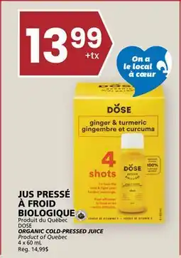 Rachelle-Bery Grocery DOSE ORGANIC COLD-PRESSED JUICE offer