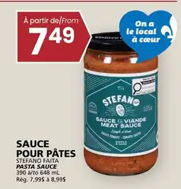 Rachelle-Bery Grocery STEFANO FAITA PASTA SAUCE offer