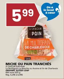 Rachelle-Bery Grocery À CHACUN SON PAIN ORGANIC SLICED LOAF offer