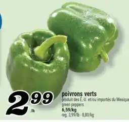 Marché Richelieu POIVRONS VERTS | GREEN PEPPERS offer