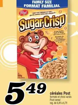 Marché Richelieu CÉRÉALES POST | POST CEREAL offer