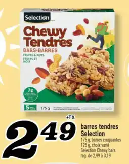 Marché Richelieu BARRES TENDRES SELECTION | SELECTION CHEWY BARS offer