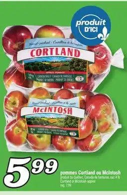 Marché Richelieu POMMES CORTLAND OU MCINTOSH | CORTLAND OR MCINTOSH APPLES offer