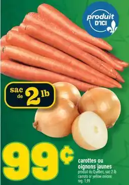 Marché Richelieu CAROTTES OU OIGNONS JAUNES | CARROTS OR YELLOW ONIONS offer