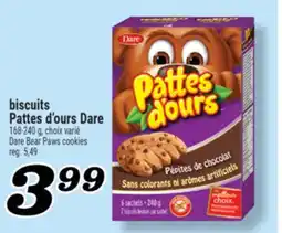 Marché Richelieu BISCUITS PATTES D'OURS DARE | DARE BEAR PAWS COOKIES offer