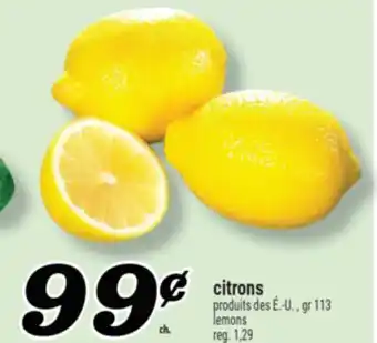 Marché Richelieu CITRONS | LEMONS offer