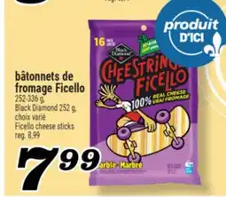 Marché Richelieu BÂTONNETS DE FROMAGE FICELLO BLACK DIAMOND | BLACK DIAMOND FICELLO CHEESE STICKS offer